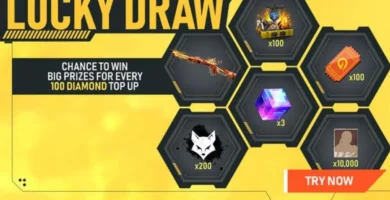 Free fire lucky draw